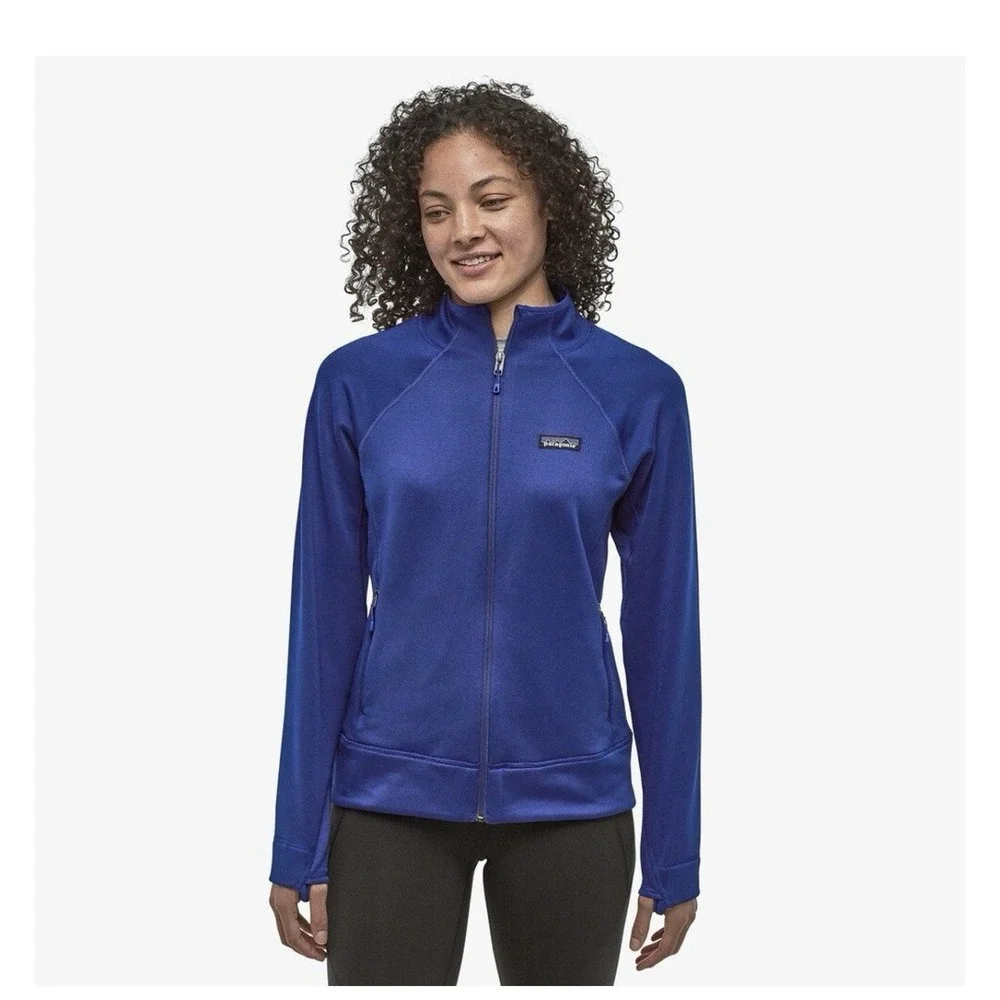 Patagonia‎ Jacket Womans Small CrossTrek Full Zip Blue Gorpcore Active Stretch